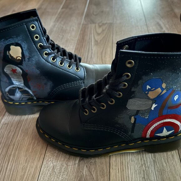 Custom Marvel Dr Martens boots main image 4